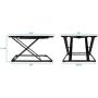 Mount-It! Ergonomic Standing Desk Converter, Preassembled Height Adjustable Sit Stand Workstation, 32'' W x 22'' D Tabletop (MI-7966)
