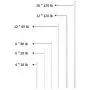 100 Pack KOOWIN 12 Inch 50 Lbs Tensile Strength Self-Locking Eco-Friendly Nylon Plastic Cable Zip Ties Heavy Duty White Wire Tie Wraps for Home, Office, Garden, Garage, Workshop (Medium, 100pcs)