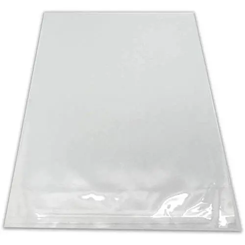 The Display Guys, 100 Pcs 8 7/16'' x 12 1/4'' Clear Self Adhesive Plastic Bags for 8x12 inches Picture Photo Framing Mats