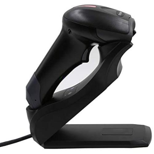 TEEMI TMSL-57CR 1D 2D Bluetooth Barcode Scanner with Intelligent USB Cradle Charge Station Wall Mounted, Omni-Directional Hands-Free Screen Scanning QR PDF 417 Decode
