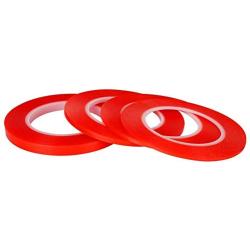 Kaisiking 2mm / 3mm / 5mm / 10mm x 25M Clear Heat Resistant Double Sided Tape Roll Strong Adhesive Sticker Tape Compatible for Cell Phone, iPhone iPad, iMac, Electronic LCD Touch Screen Repair