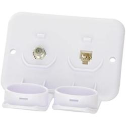 Prime Products 08-6214 Compact TV/Phone Receptacle