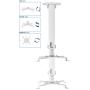 VIVO Universal Extending Ceiling Projector Mount, Height Adjustable Projection, White, MOUNT-VP02W