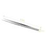 BEYELIAN Beauty Eyelash Exetensions Tweezers Fine Precision Tip Straight Head Eyebrow Hair Extension Tool Lash Application Accessory (#ST-12)