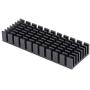 Awxlumv 2Pcs Small Heatsink 2.8 x 1 x 0.4 Inch / 70 x 25 x 10 mm with Pre Thermal Conductive Tape Aluminum Cooler for PCB Device LM2596 2577 2587 and Cooling LED IC Chips CPU GPU VGA