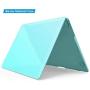IBENZER MacBook Air 11 Inch Case Model A1370 A1465, Soft Touch Plastic Hard Shell Case Bundle with Keyboard Cover for Apple Laptop Mac Air 11, Aqua, A11TBL+1 N