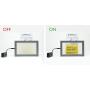Switchable Smart Glass Sample Electronic PDLC Smart Film Laminated with Low Iron Glass (7 x 4.5 inch)