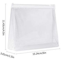 yiwoo 20Pcs Mini Small PVC Transparent Plastic Cosmetic Organizer Bag Pouch With Zipper Closure for Vacation Travel, Bathroom and Organizing Waterproof Makeup Bag