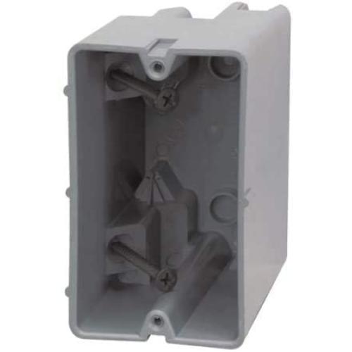 Madison Electric Products MSB22+ 1 Gang Device Box (22.5/Cu) with Depth Adjustable, Heavy Duty 42lb (Two Pack)