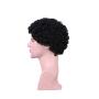 SinRany Short Black Curly Wig Halloween Movie Cosplay Hair