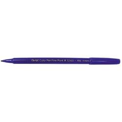 Pentel Arts Color Pen, Blue, Box of 12 (S360-103)