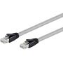 Monoprice Cat8 Ethernet Network Cable - 0.5 feet - Gray | 2GHz, 40G, 24AWG, S/FTP - Entegrade Series