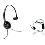 Plantronics HW510v Headset Bundle Mono Noise-Canceling and Inteli Cord, Compatible with Yealink, Polycom, Mitel, Cisco, Nortel, Shoretel Phones (HW510v Mono Headset Bundle)