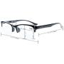 Anti Blue Rays Glasses Women,Half-Rim Computer Reading Eyeglasses