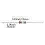 Fielect 20pcs 250V 0.5A Fast Blow Axial Lead Tube Fuse Glass Tube Fuses 3.6x10mm