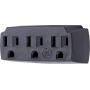 GE, Brown, Adapter Wall Tap, Expander, 3 Prong Outlet, Indoor Rated, UL Listed, 51864