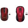 Logitech Wireless Mouse M525 - Red/Black & M510 Wireless Computer Mouse – Comfortable Shape with USB Unifying Receiver, with Back/Forward Buttons and Side-to-Side Scrolling, Red