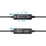 Call Center Headset Quick Disconnect QD Cable to USB Plug Adapter with Mute + Volume Control Compatible with Plantronics Headset QD Connector Plug to Any Computer Laptop VOIP Softphone