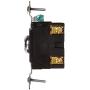Leviton 1221-2KL 20 Amp, 120/277 Volt, Key Locking, Single-Pole, AC Quiet Switch, Extra Heavy Duty Spec Grade, Self Grounding, Chrome