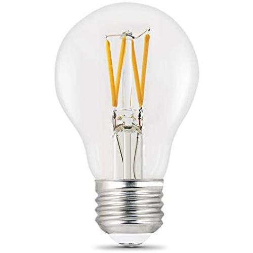FEIT ELECTRIC BPA1960CL927CAFIL2RP BPA1960CL927CAFIL2RPLED A19 LED Light Bulb, 4.2''H x 2.4''D, Product Specific, 2 Piece