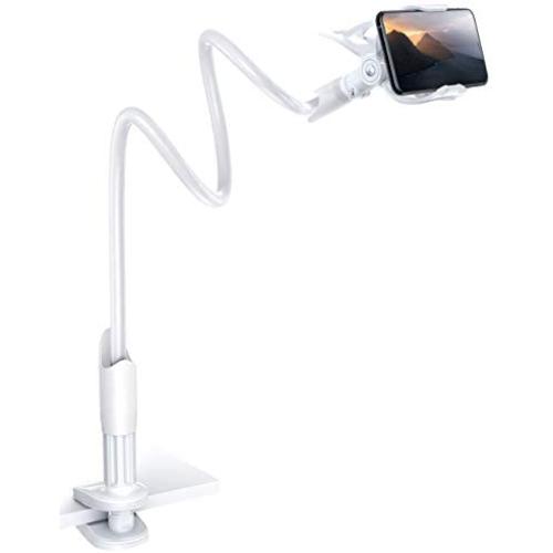 Phone Holder Bed Gooseneck Mount - Lamicall Cell Phone Clamp Clip for Desk, Flexible Lazy Long Arm Headboard Bedside, Overhead Mount Stand, Compatible with Phone 12 Mini 11 Pro Xs Max XR X 8 7 6 Plus Phone Holder Bed Gooseneck Mount - Lamicall Cell Phone Clamp Clip for Desk, Flexible Lazy Long Arm Headboard Bedside, Overhead Mount Stand, Compatible with Phone 12 Mini 11 Pro Xs Max XR X 8 7 6 Plus