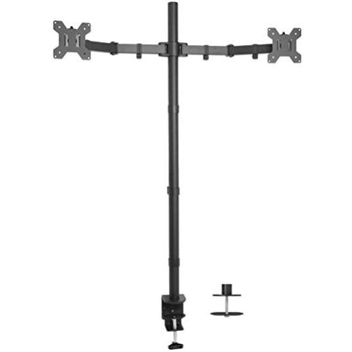 VIVO Dual Monitor Stand Up Desk Mount Extra Tall 39 inch Pole, Fully Adjustable Stand for up to 27 inch Screens, STAND-V012