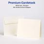 Avery Printable Note Cards, Inkjet Printers, 50 Cards and Envelopes, 4.25 x 5.5, Heavyweight, Textured (3379), White