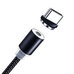 Smartphone Magnetic Charger Cable 3 in 1 Silver 6.6ft