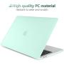 Batianda for MacBook Air 13 Case 2020 2019 2018 A2337 M1A2179 A1932, Plastic Hard Shell Case with Keyboard Cover for Mac Air 13 inch with Touch ID, C-Matte Green