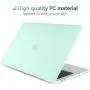 Batianda for MacBook Air 13 Case 2020 2019 2018 A2337 M1A2179 A1932, Plastic Hard Shell Case with Keyboard Cover for Mac Air 13 inch with Touch ID, C-Matte Green