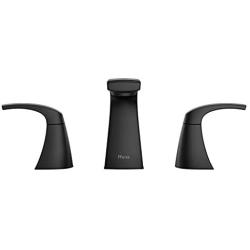 Pfister Karci Matte Black 2-Handle Widespread WaterSense Bathroom Sink Faucet with Drain