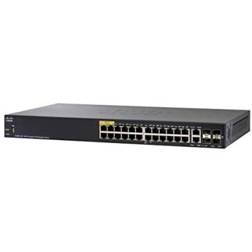 Cisco Sg350-28P 28-Port Gigabit PoE Managed Switch