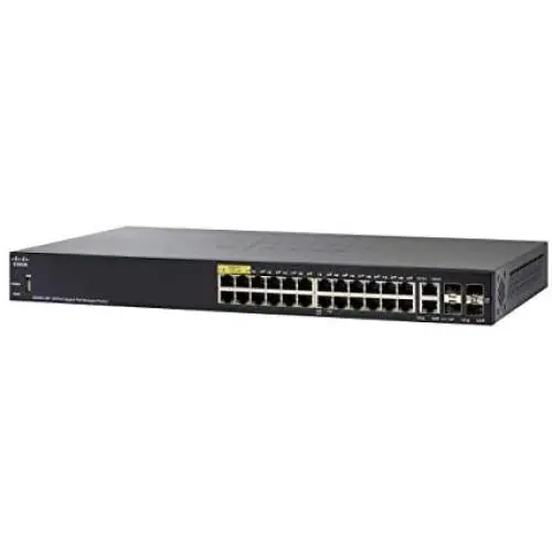 Cisco 28-Port Gigabit PoE Managed Switch, SG350-28P-K9-EU