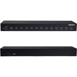 Sedna 13 Port USB 3.1 Gen I Hub (5Gbps) - 19 Inch 1U Rack Mount