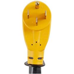 Camco 50 Amp RV Power Defender Voltage Protector/Monitor with Integrated Surge Protection, Designed with Easy to Use PowerGrip Handles (55306)