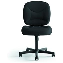 HON ValuTask Low Back Task Chair - Mesh Computer Chair for Office Desk, Black (HVL210)