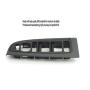 Dark Pewter Power Window Switch Bezel Front Left, for 2003-07 Silverado Sierra for 04-06 GMC Accessory 89045128