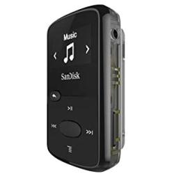 SanDisk 8GB Clip Jam MP3 Player, Black - microSD card slot and FM Radio - SDMX26-008G-G46K