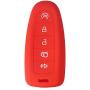 XUHANG Sillicone key Skin Cover key Remote Case Protector Shell for Ford Edge Escape Explorer Focus LINCOLN MKS MKT MKX MKZ Keyless Entry Smart Remote 5 Buttons black