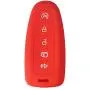 XUHANG Sillicone key Skin Cover key Remote Case Protector Shell for Ford Edge Escape Explorer Focus LINCOLN MKS MKT MKX MKZ Keyless Entry Smart Remote 5 Buttons red