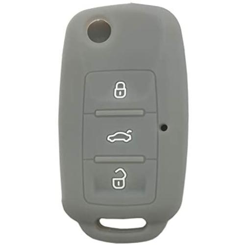 Key Fob Cover Case Jacket Silicone Keyless Remote Protector Skin Holder Fit for VW Volkswagen Jetta Passat Golf Beetle Rabbit GTI CC EOS (Gray) Key Fob Cover Case Jacket Silicone Keyless Remote Protector Skin Holder Fit for VW Volkswagen Jetta Passat Golf Beetle Rabbit GTI CC EOS (Gray)