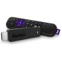 Roku Streaming Stick | Portable, Power-Packed Player with Voice Remote with TV Power and Volume (2017) (Renewed)
