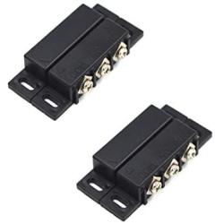 SpzcdZa 2Sets Magnetic Reed Switch Normally Open Closed NC NO Door Alarm Window Security/Magnetic Door Switch/Magnetic Contact Switch/Reed Switch for GPS,Alarm or Other Device,DC 5V 12V 24V Light