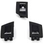 Window Switch Panel & Inner Door Panel Handle Pull Trim Cover Set Replacement for 2010-2016 BMW 5 Series 520 523 525 528 530 535 F10 F11 F18 Black Replaces 51417225873
