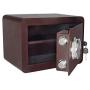 Golval EF25 Home Steel Security Safe Box, Biometric Fingerprint Quick-Access Safe with New-Gen Full Keypad Module Wide, Solid Steel Safe Strongbox for Cash,Jewelry, Guns, Valuables (red)