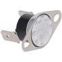 Fielect 5Pcs KSD301 Thermostat 130ｰC/266ｰF N.C Snap Disc Limit Control Switch Microwave Thermostat Thermal Switch Silver Tone Bent Feet