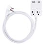 GE Pro Surge Protector Power Strip with USB Fast Charging, Extra Long 8Ft Extension Cord, Flat Plug, 2 Outlet, 2 USB Ports, 2.4A, Wall Mount & 4 Outlet Total 10W/2.1A 2 USB Surge Protector
