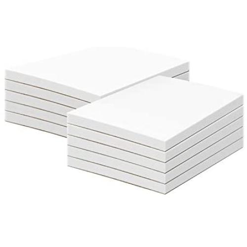 Memo Pads, White, 50 Sheets Per Pad, 10 Pads (8 1/2 x 5 1/2)