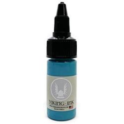 VIKING INK - Tattoo Ink - AQUA 0.5oz (15ml) - The best colors and blacks - Vegan