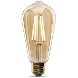 Feit Electric “Original” Vintage Exposed Filament Amber Glass Soft White (2100K) Dimmable ST19 LED Light Bulb (ST19/VG/LED)